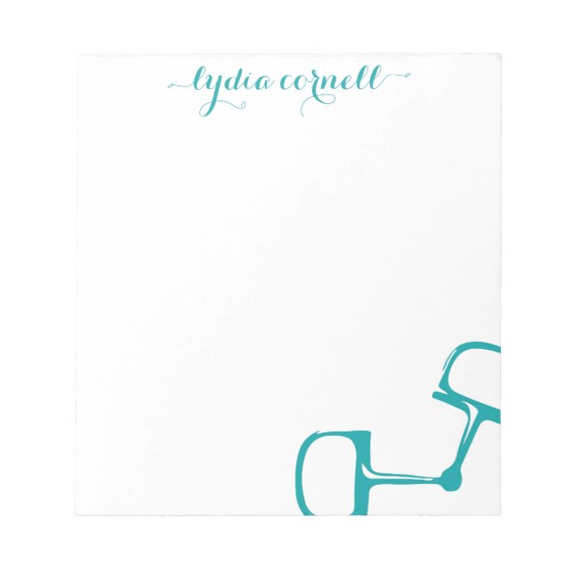 Bloc-notes Big Dee Snaffle Bit Horse - Turquoise (Devant)