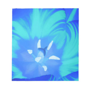 Bloc-notes bleu clair pour tulipe