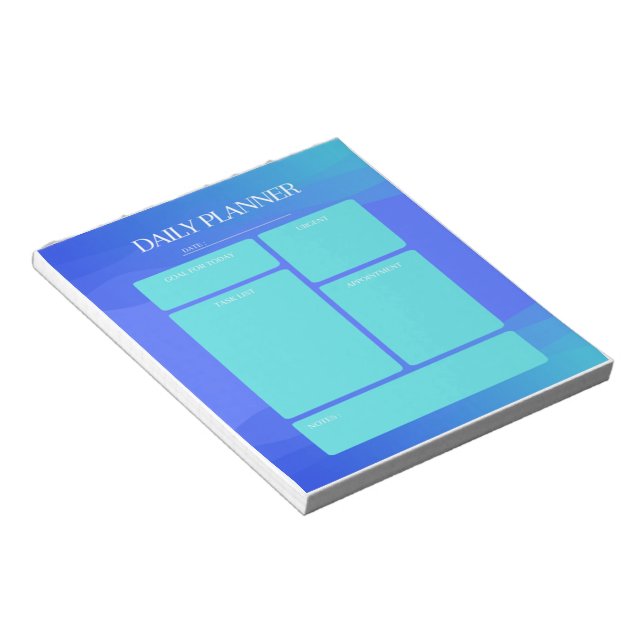 Bloc-notes Blue Daily Planner (Incliné)