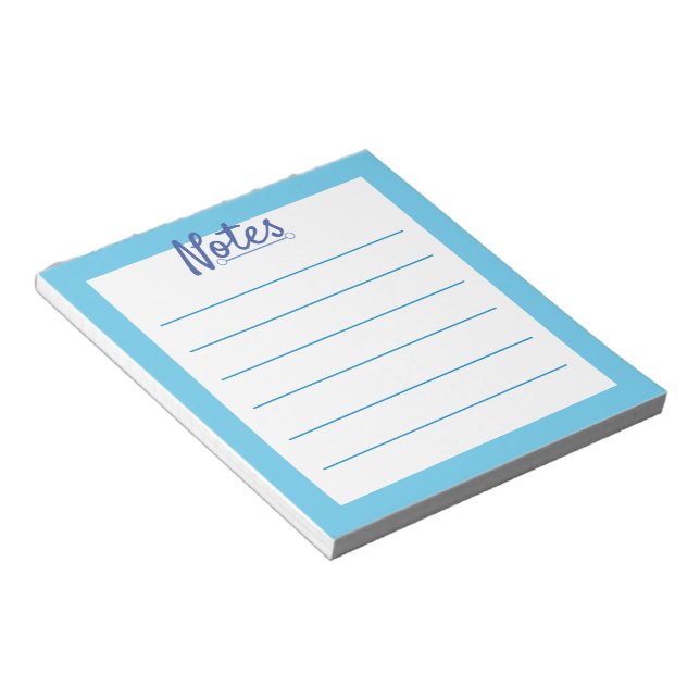 Bloc-notes Blue Sky 5,5 pouces x 6 pouces - 40 pag (Incliné)