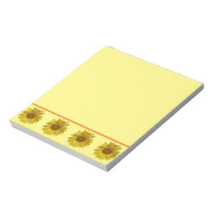 Bloc-notes - Bordure de tournesol