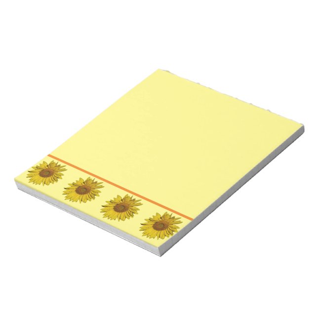 Bloc-notes - Bordure de tournesol (Tourné)