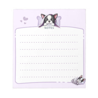 Bloc-notes Boston Terrier dormant
