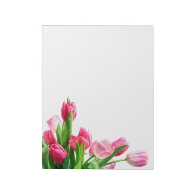Bloc-notes Bouquet de Tulipes Roses (Tourné)