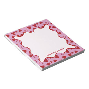 Bloc-notes cadeau de la Saint-Valentin à motif de
