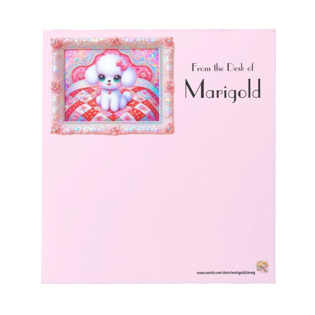 Bloc-notes caniche de Jan (Devant)