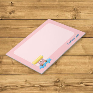 Bloc-notes cartoon cochon lavage auto