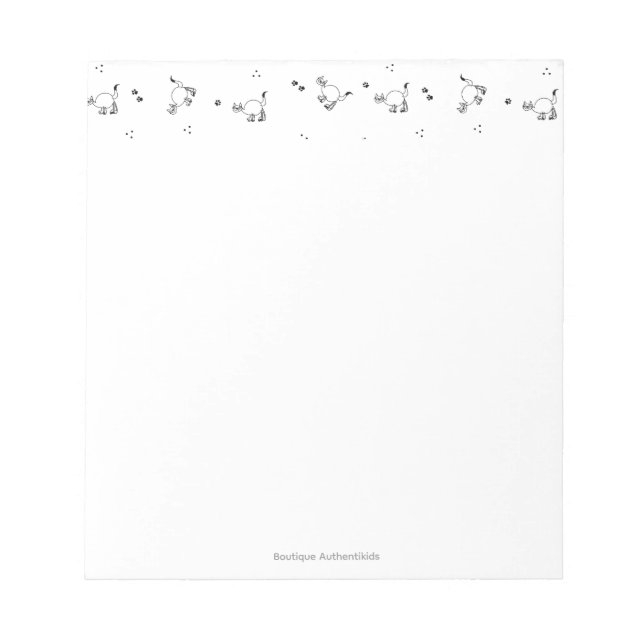 Bloc-notes Chat Ligne Artistique (Devant)