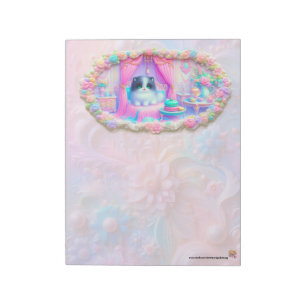 Bloc-notes Chat Pastel