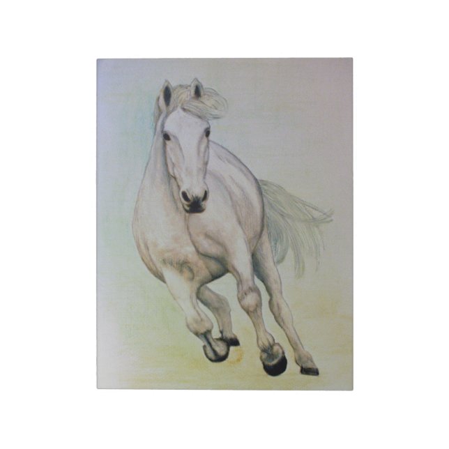 Bloc-notes "Cheval blanc" (Tourné)