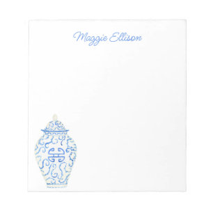 Bloc-notes Chinoiserie Aquarelle Ginger Jar