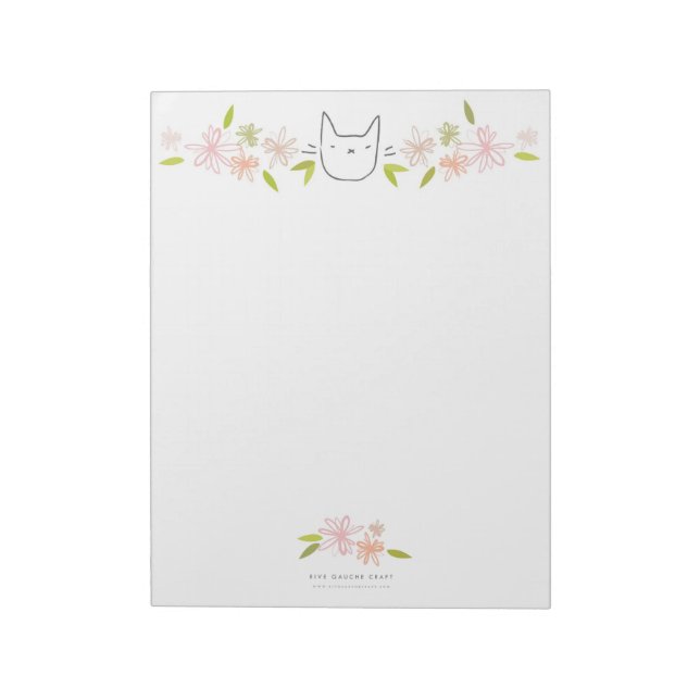 Bloc-notes Chrysanthemum Garden Cat XL (Tourné)