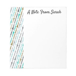 Bloc-notes Clarinet Motif personnalisé