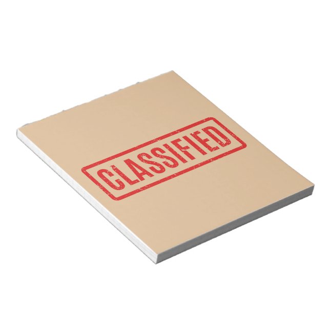 Bloc-notes classifié estampé (Incliné)