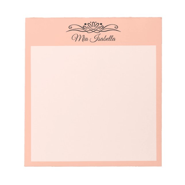 Bloc-notes classique Tendance couleur douce (Devant)