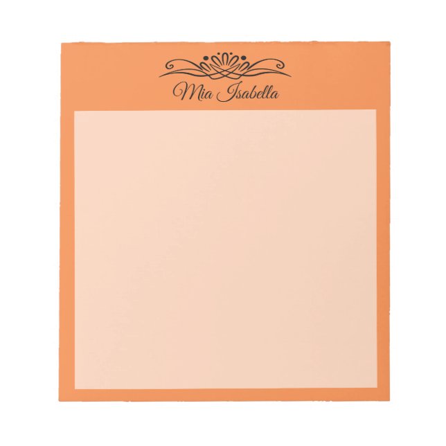 Bloc-notes classique Trend Color Fresh Tangerine (Devant)