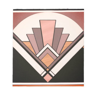 Bloc-notes - Conception d'éventail Art Déco Sangri