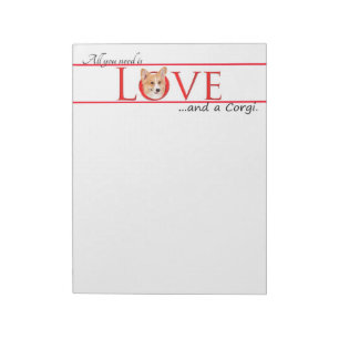 Bloc-notes Corgi Love