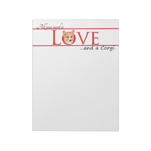 Bloc-notes Corgi Love (Tourné)