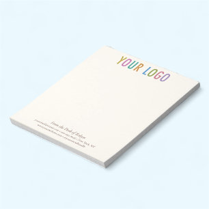 Bloc-notes couleur ivoire crème écru personnalisé
