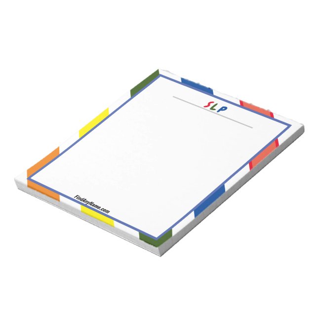 Bloc-notes couleurs SLP (Tourné)