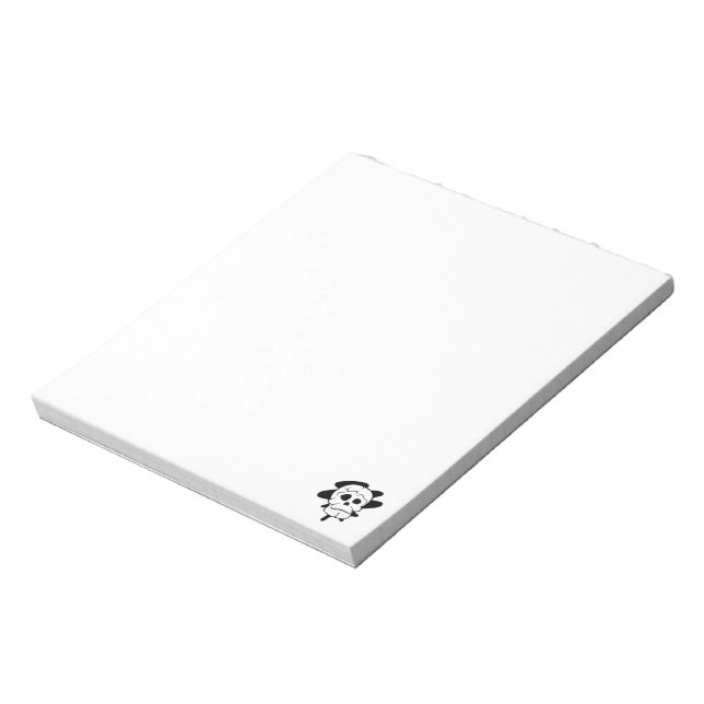 Bloc-notes crânien 5,5 po x 6 po (noir) (Tourné)