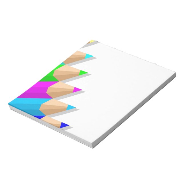 Bloc-notes crayons coloré (Tourné)