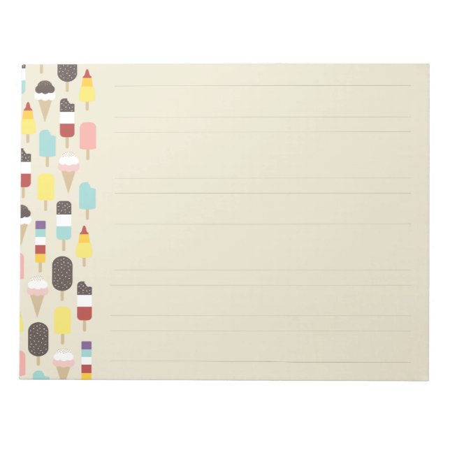 Bloc-notes Crème glacée & Traitements congelés (Li (Devant)