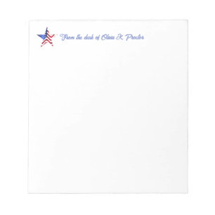 Bloc-notes Customisé Patriotic Star