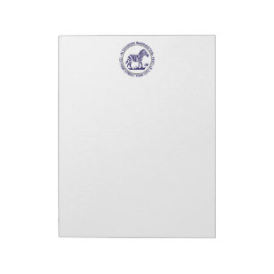 Bloc-notes Cute Zebra Standing Name Return Address
