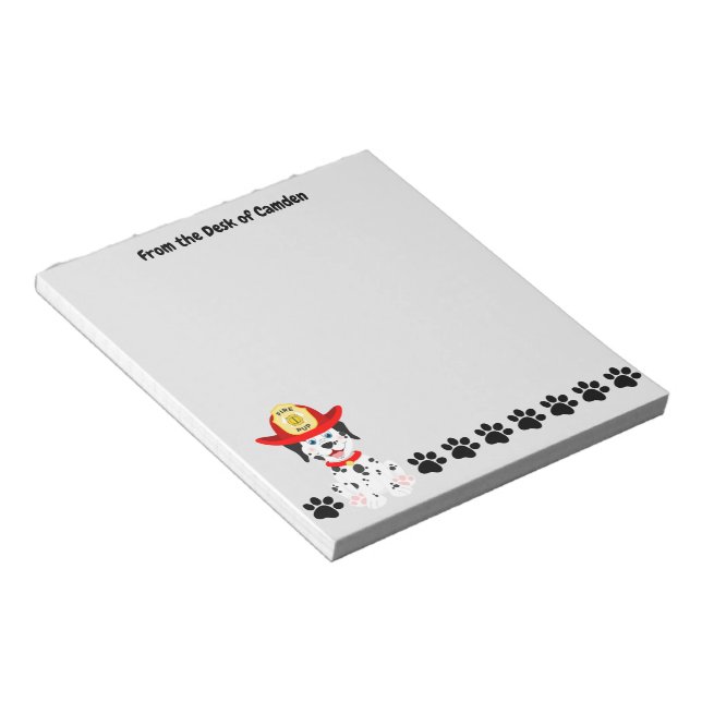 Bloc-notes Dalmatien de 5,5 po x 6 po - 40 pages (Incliné)