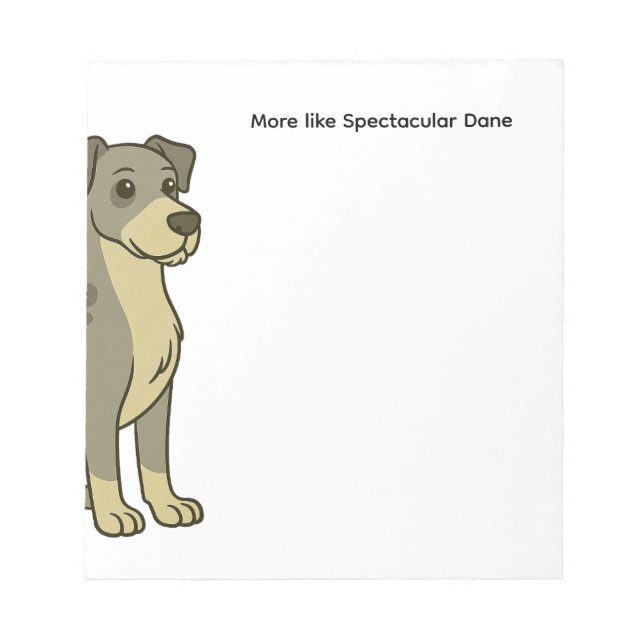 Bloc-notes Dane spectaculaire (Devant)
