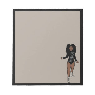 Bloc-notes danseur Noir / Argent A 2