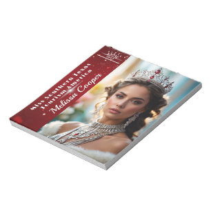 Bloc-notes d'autographes Royal Ruby Shimmer Pagean