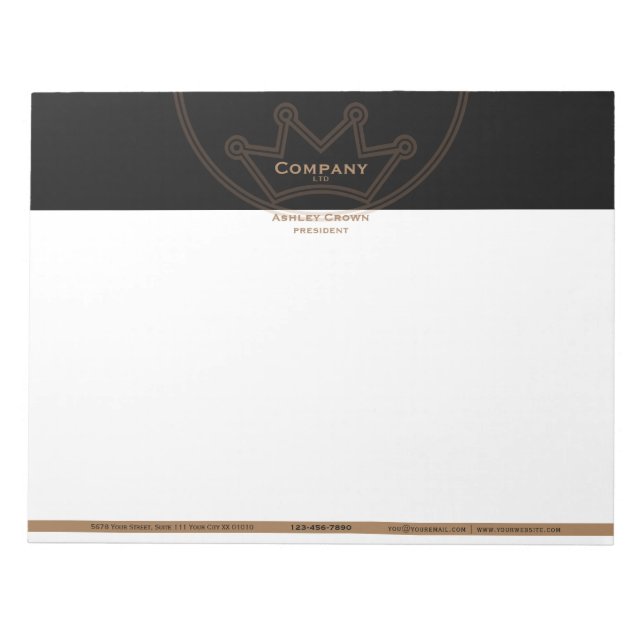 Bloc-notes de 11 po x 8,5 po (Devant)