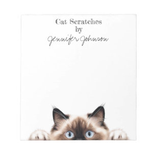 Bloc-notes de chat rigolo Ragdoll