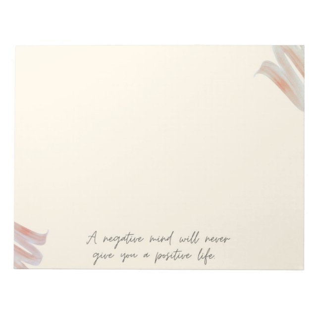 Bloc-notes de citation inspirante (Devant)