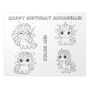 Bloc-notes de coloriage d'anniversaire – Activité