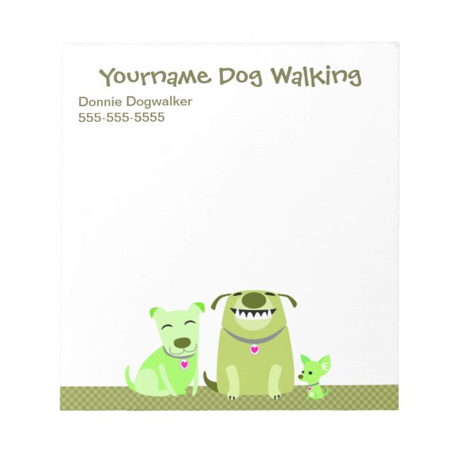 Bloc-notes de Dog Walker (Devant)