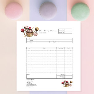 Bloc-notes de facture de formulaire de commande de