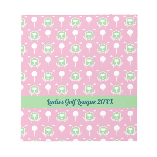 Bloc-notes de fête de la ligue de golf dames (Devant)