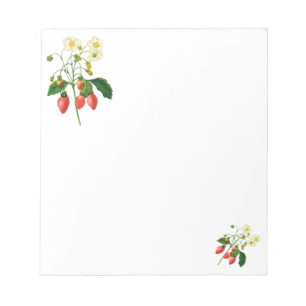 Bloc-notes de fleurs botaniques Redoute
