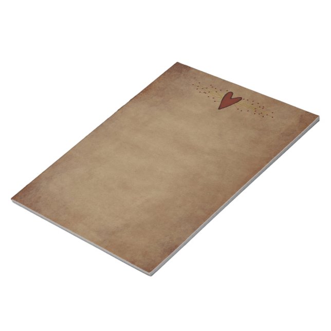 Bloc-notes de grand coeur primitif (Incliné)