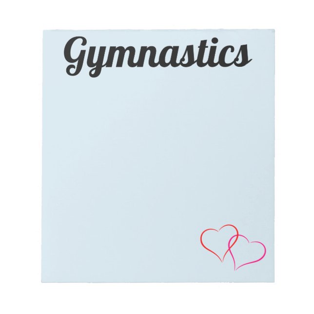 Bloc-notes de gymnastique bleu (Devant)