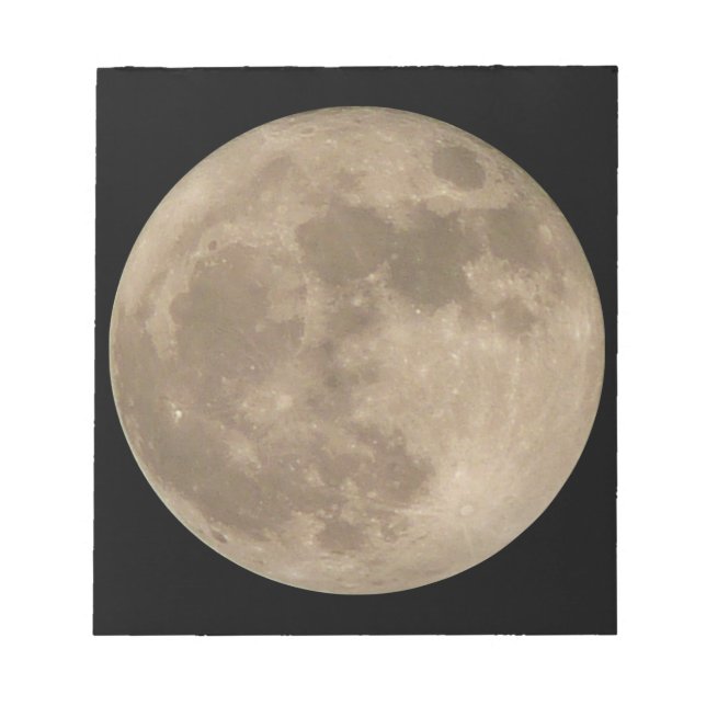 Bloc-notes de la lune Pleine lune Notepads Amusant (Devant)