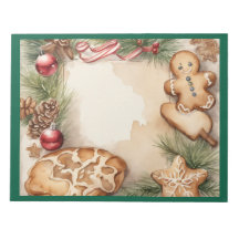 Bloc-notes de la Plateforme de cookies de Noël