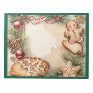 Bloc-notes de la Plateforme de cookies de Noël