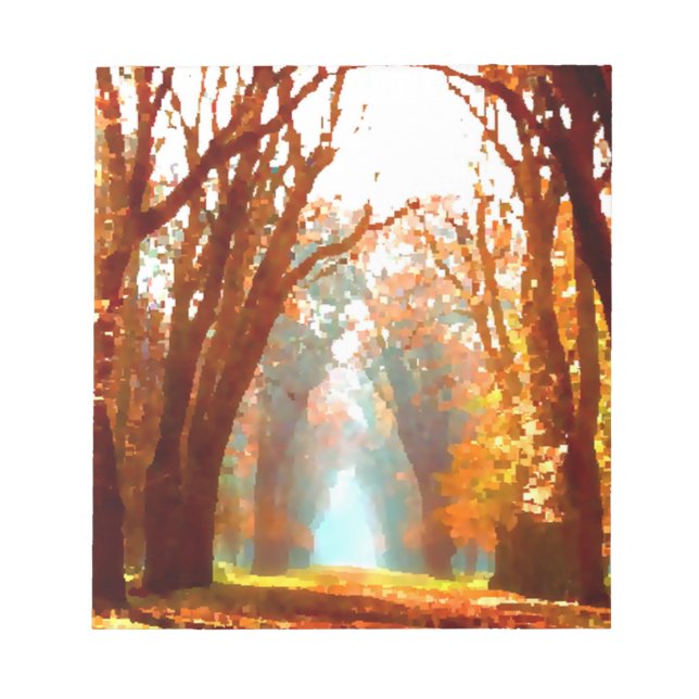 Bloc-notes de la scène d'automne (Devant)