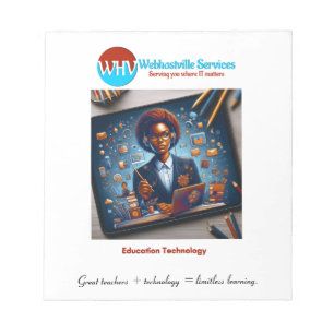 Bloc-notes de la technologie d'enseignement inspir