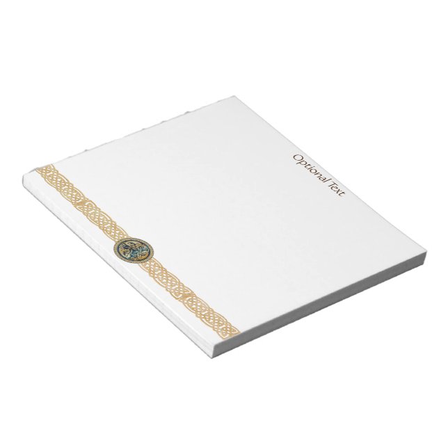 Bloc-notes de la Triade de travail de Wolf celtiqu (Incliné)